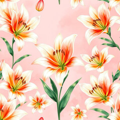 Fototapeta premium seamless floral background