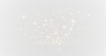 Magical light particles with glitter and soft shine. Transparent PNG sparkle overlay. © Александр Куспляк