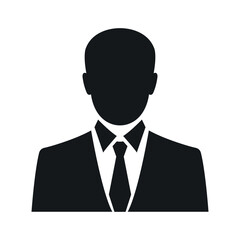 business man avatar flat icon