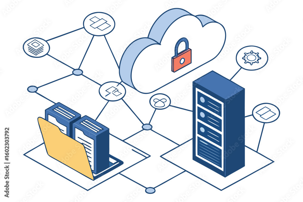Aufkleber data storage solutions utilizing cloud technology for enhanced security and efficient management in 
