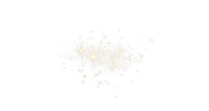 Floating magical glitter particles with golden shimmer, glow, and bokeh firefly dust.