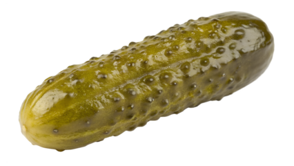 Dill pickle isolated on transparent background