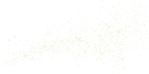 Golden glitter particles PNG on transparent background. Sparkle dust effect for Christmas cards, party designs, and festive overlays. Great seller during holiday and New Year season.