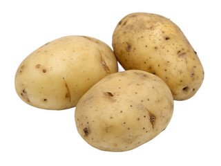 Potatoes isolated on transparent background