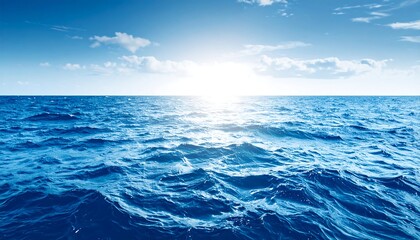 Fototapeta premium Wide ocean at sunrise
