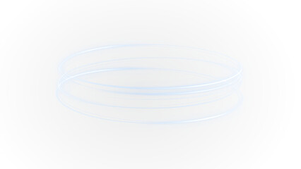 Light, trail, twirl, blue, abstract swirl PNG in circular motion. Dynamic light trail PNG on transparent background with glow. Artistic Overlay for modern vibrant neon design.
