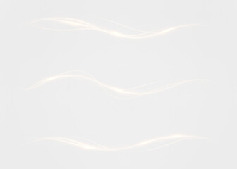 Gold, twirl, glitter, dust, sparkle — golden shimmer flows in soft dynamic curve. This PNG Overlay adds a transparent magical glow to fantasy or luxury backgrounds.