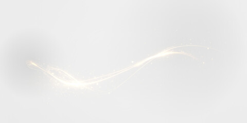 Gold, twirl, glitter, dust, sparkle — golden shimmer flows in soft dynamic curve. This PNG...
