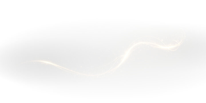 wave, particle, beam, gold, overlay — magical swirl of light in golden tone. Use this PNG Overlay with transparent background for festive, fantasy, or glamorous visual compositions.
