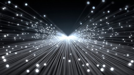 Obraz premium Accelerating data connections through wireless technology fiber optic systems internet speed and network environment