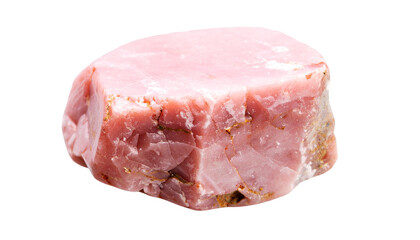 rhodonite raw crystalline mineral isolated on transparent background png file