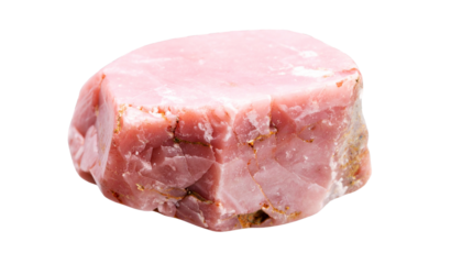 rhodonite raw crystalline mineral isolated on transparent background png file