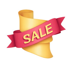 SALE Label Isolated on White Background. A high resolution PNG image of promotional sale label.