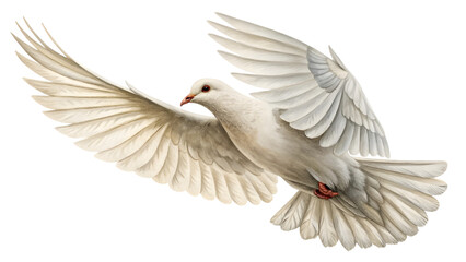 Obraz premium dove of peace isolated on transparent background