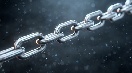 Revolutionizing financial networks glowing blockchain chains and wireless data systems in cashless environments