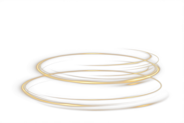 Gold, swirling, magic, ring, light spin in a dynamic PNG. This radiant PNG Overlay creates a transparent glow for fantasy sparkle or halo light effects in magical visual compositions.