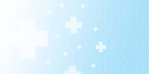 Medical concept background and gradient. Plus sign on triangle grid background and copy space.
