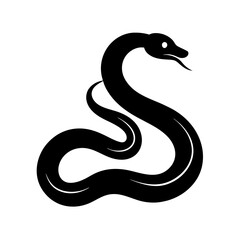 black snake vector illustration