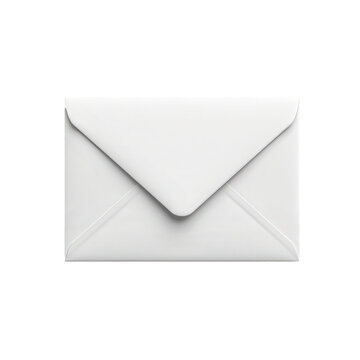 Elegant White Envelope Isolated on a Clean Background for Design