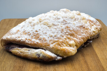 Jagodzianka sweet snack with blueberry filling.
