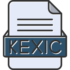 KEXIC File Format Vector Icon Design