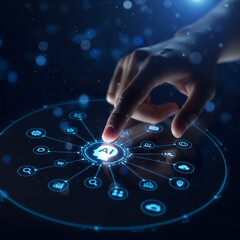 AI Agent Finger Touch Interface for Automated Workflows