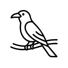 A stylized, geometric illustration of a yellow bird or dove, with simple angular wings and beak, against a plain white background.
