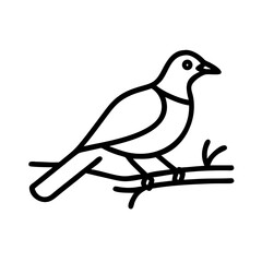 A stylized, geometric illustration of a yellow bird or dove, with simple angular wings and beak, against a plain white background.
