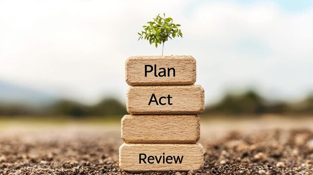 Growth Mindset Through Planning, Acting, and Reviewing Strategy for Success in Business