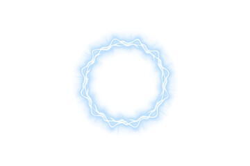 Electric, round, plasma, magic, lightning form a glowing PNG loop. PNG Overlay adds transparent electric pulse sparkle, fantasy, or futuristic themed designs.