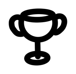 Hand drawn doodle trophy icon vector sketch symbol of success achievement winner award great for games planners school and motivational design projects.