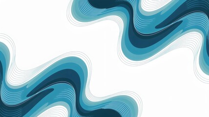 Modern blue wave background with line art for your creative design projects and marketing campaigns