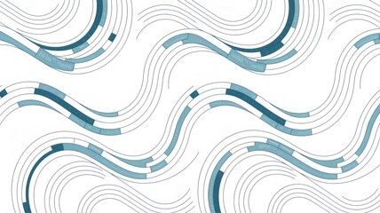 Modern flowing lines with blue accents create a dynamic abstract vector design perfect for creative projects