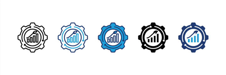 Sustainable Development icon set multiple style collection