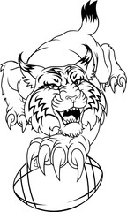 Wildcat Bobcat American Football Sport Team Mascot