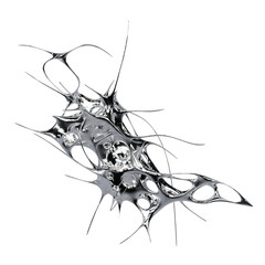 Abstract Chrome Necro Neotribal