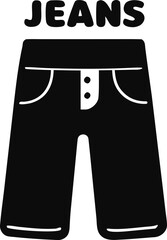 Trousers icon vector template illustration logo design