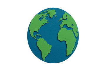 Fototapeta premium Vibrant earth illustration with detailed continents for global outreach campaigns, environmental awareness projects, and educational resources worldwide