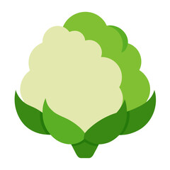 Fototapeta premium Cauliflower vector illustration perfect for posters, icon, t-shirts, cards, wall art prints and ai design.