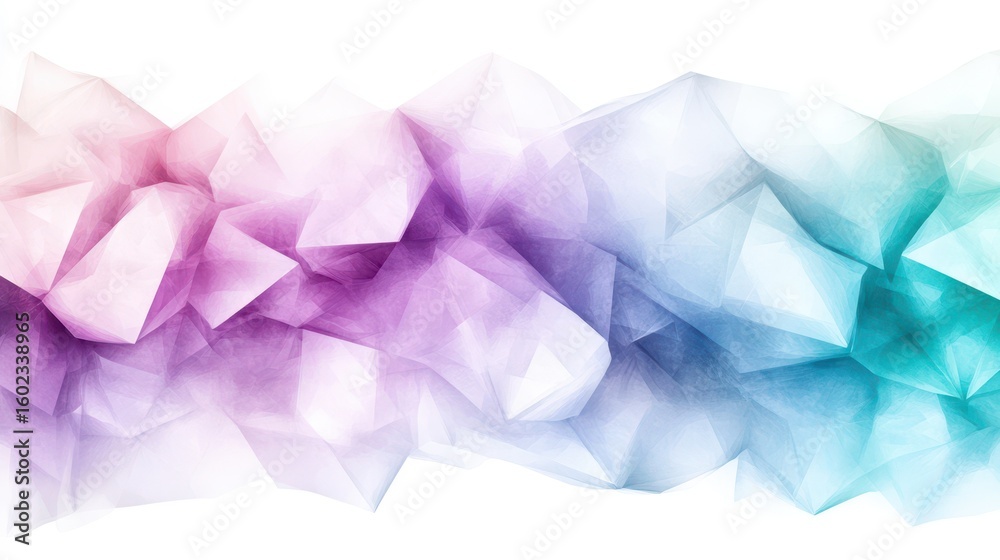 Canvas Prints abstract geometric crystal formation: a captivating display of geometric precision, with a cluster o