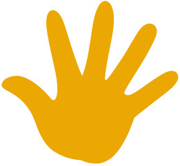 Tangerine Orange Hand