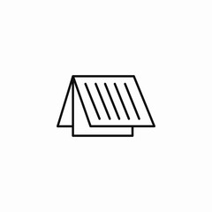 calendar pages flipped icon sign vector