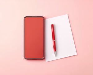 Minimalist setup of phone, pen, and paper budget, Expense tracking