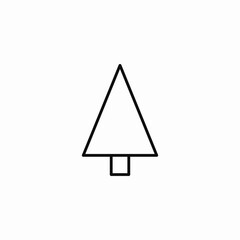 triangle tree icon sign vector
