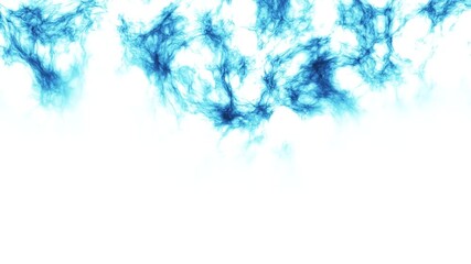Abstract Blue Smoke Design, Whimsical Digital Art - Powered by Adobe