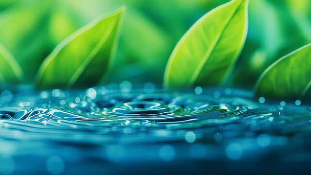 Rain Dance of Life: Capturing the mesmerizing beauty of nature, this macro shot showcases the delicate dance of raindrops as they create ripples on the water's surface.