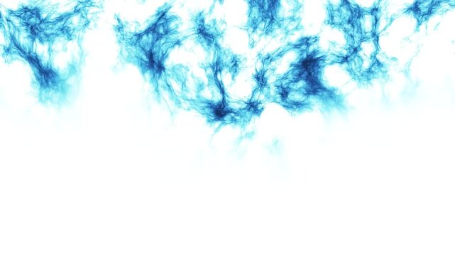 Abstract Blue Smoke Design, Whimsical Digital Art
