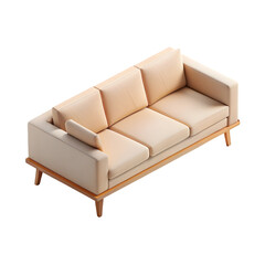 sofa isolated on white