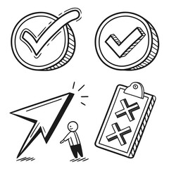 Check mark icon: a vector symbol of success and choice
