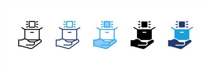 Product icon set multiple style collection